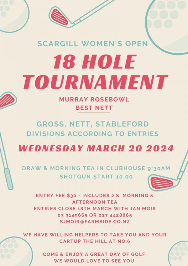 Scargill Womens Open