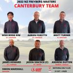 2022 Canterbury Freyberg Masters Team Announcement