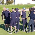 Templeton on 18th green