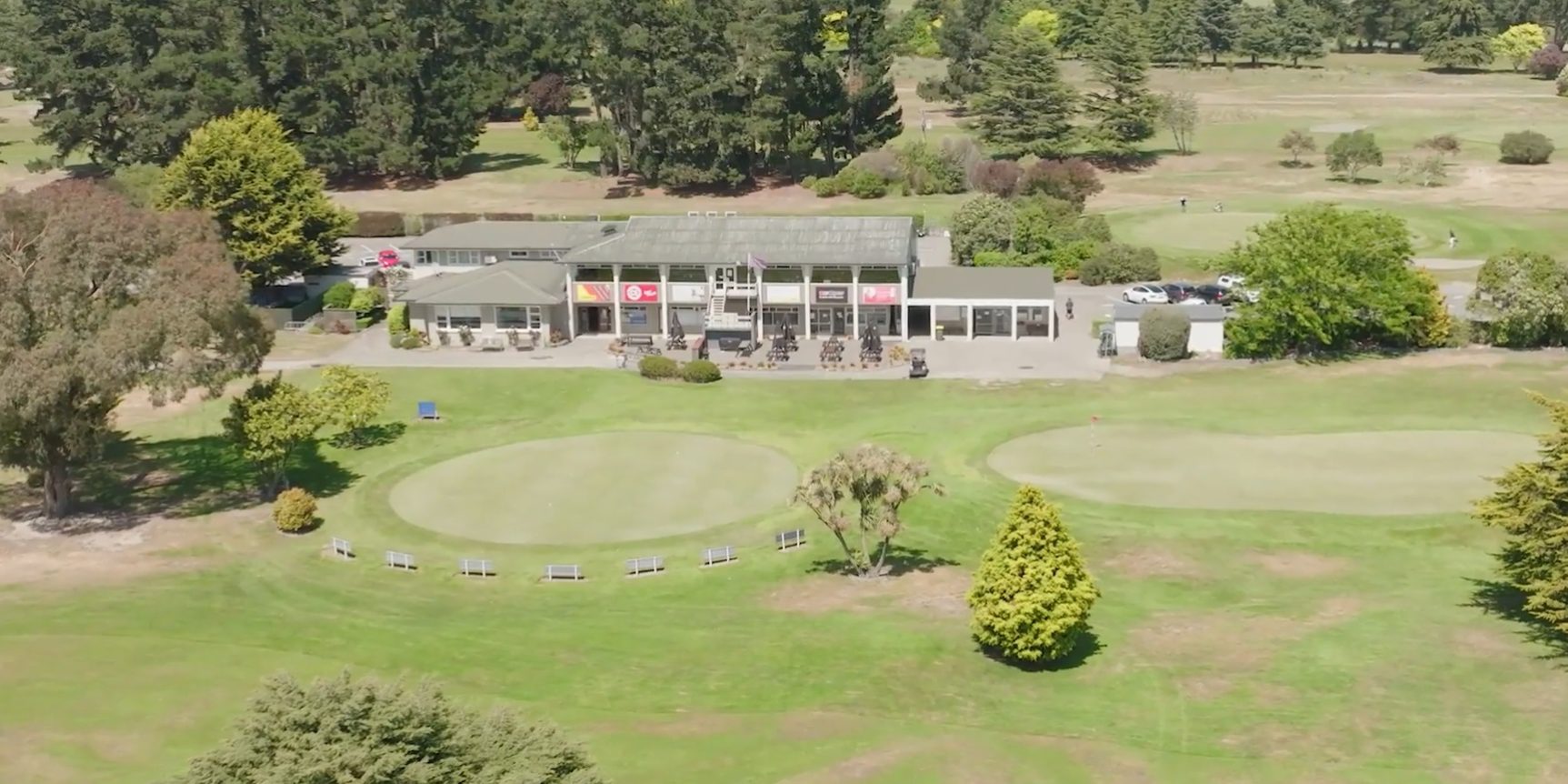 Drone image of clubhouse Nov 2024
