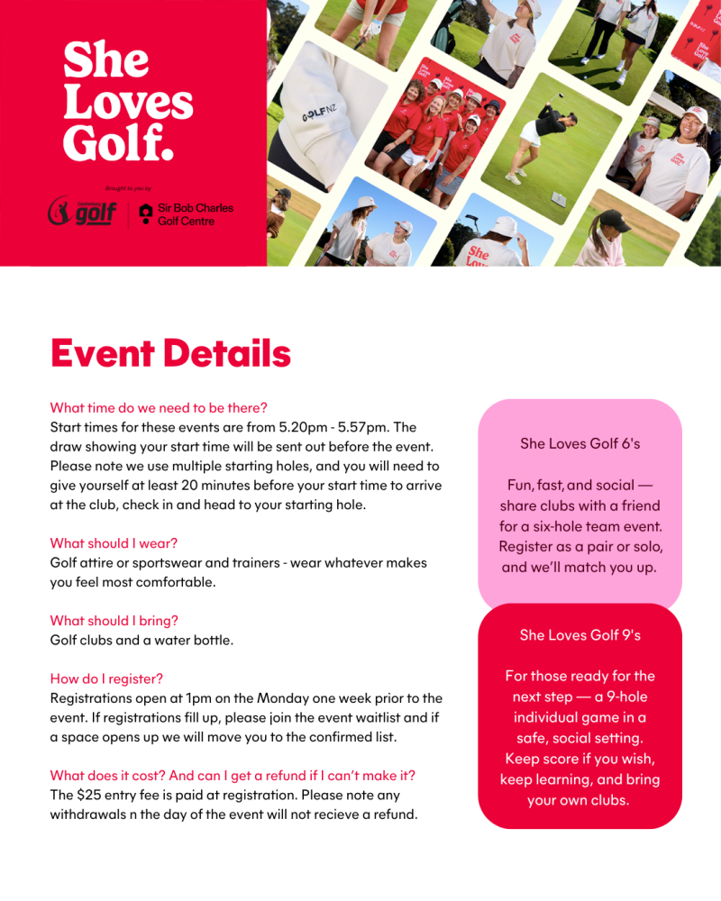 SHE LOVES GOLF TEMPLATE